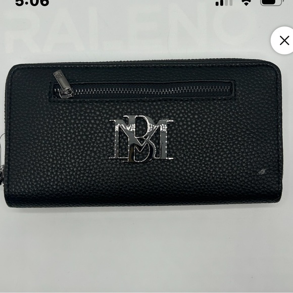 Badgley Mischka Black Textured Wallet - Picture 1 of 2